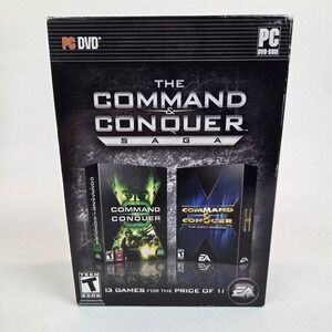 The Command & Conquer Saga (Win PC Game) 13 Game Collection CIB‎ w/ Keys Codes
